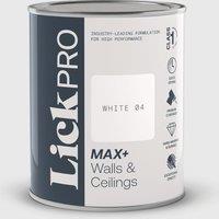 LickPro Max+ 1Ltr White 04 Matt Emulsion Paint (885TM)