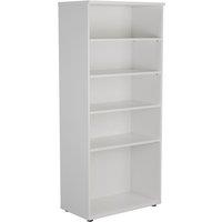 TC Group 4-Shelf Bookcase White 800mm x 1800mm (885TT)