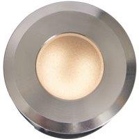 Zink Ayle 42mm Outdoor RGB & White Round LED Solar-Powered Deck Lights Black 200lm (885VJ)