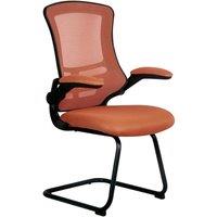 Nautilus Designs Luna Medium Back Cantilever/Visitor Chair Orange (886PK)
