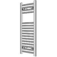 Flomasta 800mm x 300mm 543BTU Chrome Flat Towel Radiator (886TF)