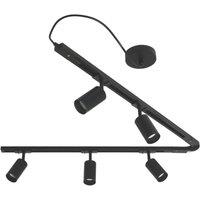 Inlight Cayo 1-Circuit Track Light Fitting 1.6m Black (886VJ)