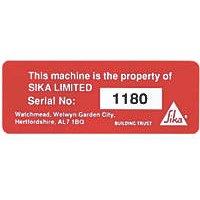 Asset Protect Asset Tags Red 19mm x 38mm 100 Pack (8875T)