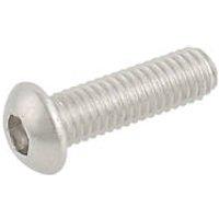 Easyfix Button Head Socket Screws A2 Stainless Steel M6 x 20mm 50 Pack (8878T)