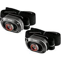 Nebo Mycro 250 Rechargeable LED Head Torch Twin Pack Storm Grey 250lm (887RW)