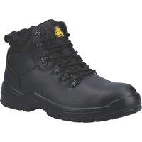 Amblers 258 Size 10.5 Black Water-Resistant Steel Toe Cap Safety Boots (887TV)
