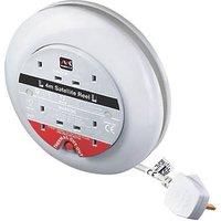 Masterplug SATT0413/4W-XD 13A 4-Gang 4m Cassette Reel 240V (88879)