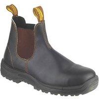 Blundstone 192 Size 9 Brown Steel Toe Cap Safety Dealer Boots (8888G)