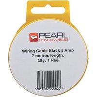 Pearl Consumables 5A 0.65mm Automotive Cable 7m Coil Black (888YY)