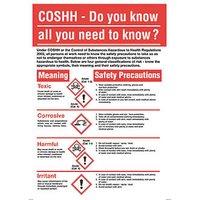 COSHH Safety Poster 600mm x 420mm (8895H)