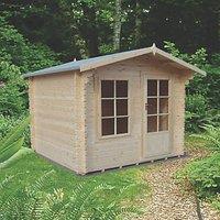 Shire Bucknells 10' x 8' (Nominal) Apex Timber Log Cabin (8895X)