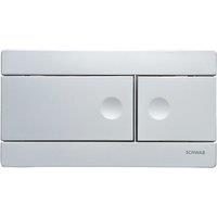 Fluidmaster Schwab Line 360164 Dual-Flush Flushing Plate Matt Chrome (8896X)