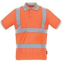 Site Farne Hi-Vis Polo Shirt Orange X Large 47" Chest (889HA)
