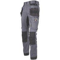 Dickies Holster Universal FLEX Work Trousers Grey/Black 38" W 30" L (889RK)