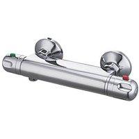 Swirl GAIL Exposed Single Outlet Thermostatic Silver Shower Mixer Valve (891TR)