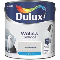 Dulux 2.5Ltr Polished Pebble Matt Emulsion Paint (89209)