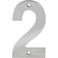 Eclipse Door Numeral 2 Polished Stainless Steel 100mm (892FT)