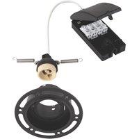 Saxby Trimless Tilt Recessed Downlight Matt Black (892VX)