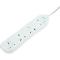 Masterplug 13A 4-Gang Unswitched Extension Lead 1m (8935G)