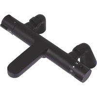 ETAL Orhan Deck Mounted Thermostatic Bath Shower Mixer Tap Matt Black (893VN)
