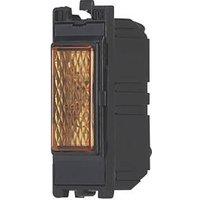 Contactum Amber Neon Power Indicator with Black Inserts 230V (894RX)