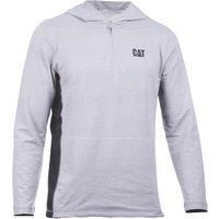 CAT Coolmax Quarter Zip Hoodie Sweat Shirts Grey Large 41" Chest (894XJ)
