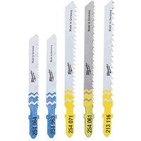 Milwaukee 4932345825 Multi-Material Jigsaw Blade Set 5 Pieces (895HH)