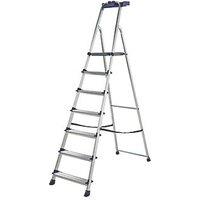 Werner Aluminium 2.12m 7 Step Platform Step Ladder (8966X)