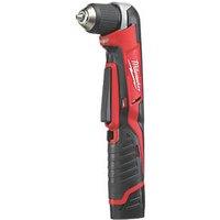 Milwaukee C12 RAD-202B 12V 2 x 2.0Ah Li-Ion RedLithium Cordless Right-Angled Drill (896HF)