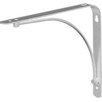 Essentials Arc Shelf Brackets Silver 230mm x 180mm 4 Pack (897VJ)