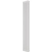 Azur 1800mm x 290mm 3410BTU White Vertical 3 Column Radiator (897YR)