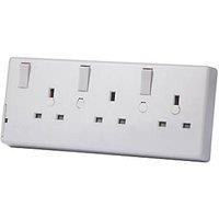 LAP 13A 2G to 3G Switched Converter Socket White (898CC)