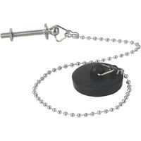 Flomasta Rubber Plug & Chain 12" (898JN)