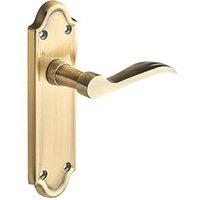 Designer Levers Kennington Fire Rated Latch Lever Door Handle Pair Antique Brass (898KK)