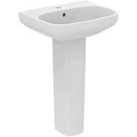 Ideal Standard i.life A Washbasin & Pedestal 1 Tap Hole 550mm (899HM)