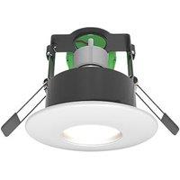 4lite WiZ Connected Fixed Fire Rated LED Smart Downlight Matt White 4.9W 345lm (899PG)
