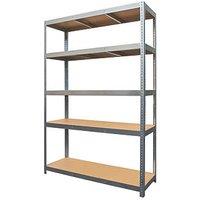 Essentials 5-Tier Metal Garage Shelving Unit 1200mm x 450mm x 1800mm (899RK)