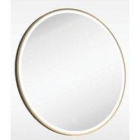 Sensio Frontier Round Illuminated Bathroom Mirror Brass With 1615lm LED Light 600mm x 600mm (901PE)