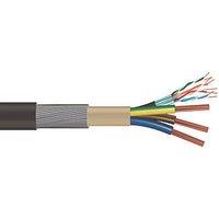 Time EV-Ultra Black 3-Core 10mm & Cat 5e 4-Pair Armoured EV Charging Cable 1m Coil (901RG)