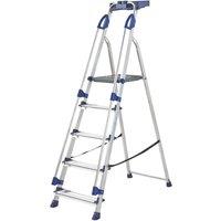 Werner Aluminium 1.68m 5 Step Platform Step Ladder With Handrail (902CJ)