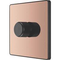 British General Evolve 1-Gang 2-Way LED Dimmer Switch Copper with Black Inserts (902PY)