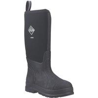 Muck Boots Chore Classic Hi Patterned Size 8 Black Non Safety Wellies (902YG)