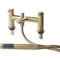 ETAL Juke Deck Mounted Bath Shower Mixer Tap Brushed Brass (902YU)