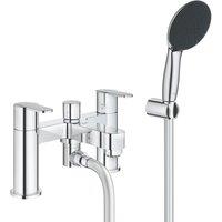 Grohe Get Deck Mounted Bath Filler Mixer Set Chrome (902YX)