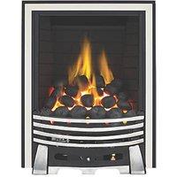 Focal Point Elysee Chrome Rotary Control Inset Gas Full Depth Fire 480mm x 180mm x 585mm (9030G)