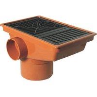 FloPlast Push-Fit Rectangular Grid Rec Hopper 110mm (90316)