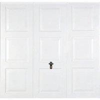 Gliderol Georgian 8' x 7' Non-Insulated Frameless Steel Up & Over Garage Door White (903FR)