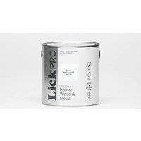 LickPro 2.5Ltr Pure Brilliant White Satin Water-Based Trim Paint (903GE)