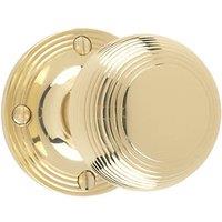 Carlisle Brass Rimmed Mortice Knobs 52mm Pair Polished Brass (9049H)