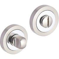 Smith & Locke Standard Thumbturn Set Chrome / Brushed Nickel 50mm (904HY)